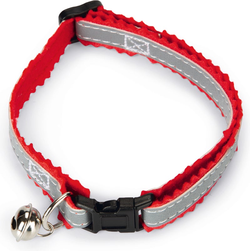 Beeztees kattenhalsband Reflect grijs 32 x 10 cm