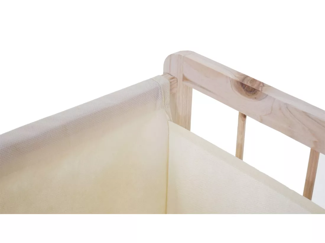 Collecteur de linge MCW-B60, brun clair, couvercle crème