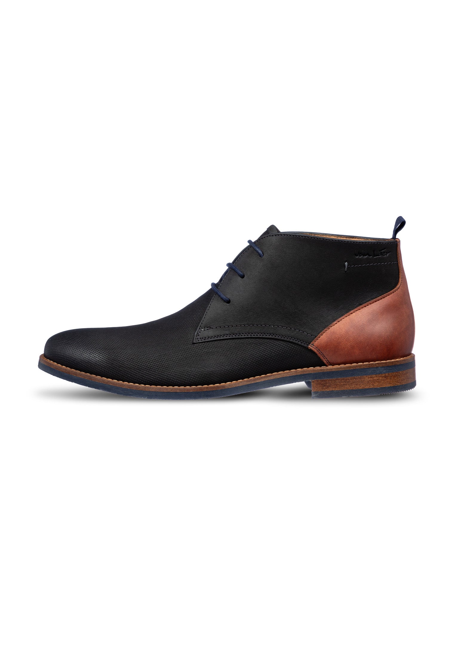 Antraciet grijs nubuck Sabinus halfhoge veterschoen