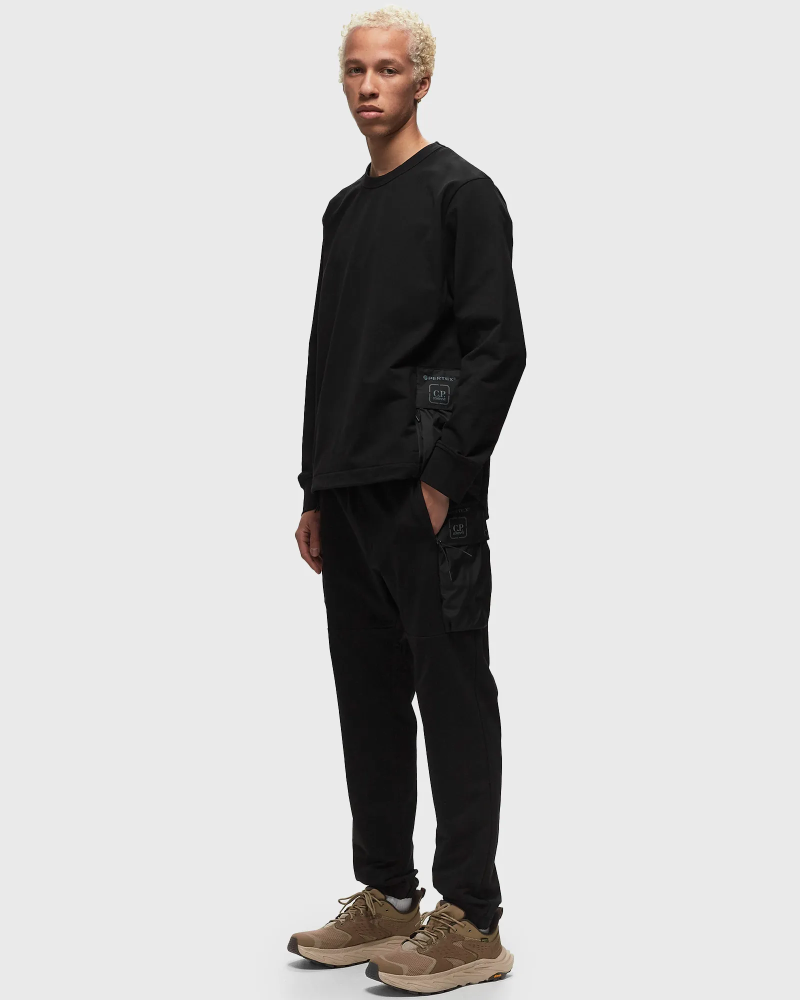 C.P. Company STRETCH FLEECE MIXED SWEATPANTS - CARGO PANT