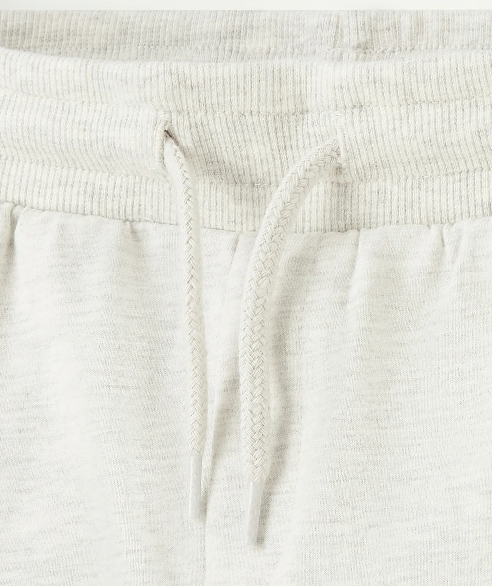 BERMUDA EN COTON GRIS CLAIR GARÇON