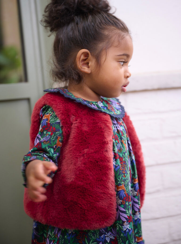 Cardigan sans manche pour bébé fille