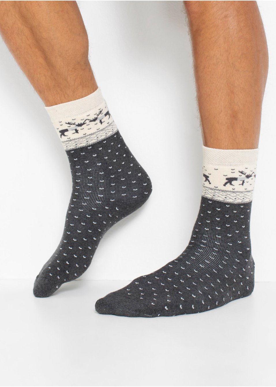 Lot de 3 paires de chaussettes thermo avec carte message pour cadeau