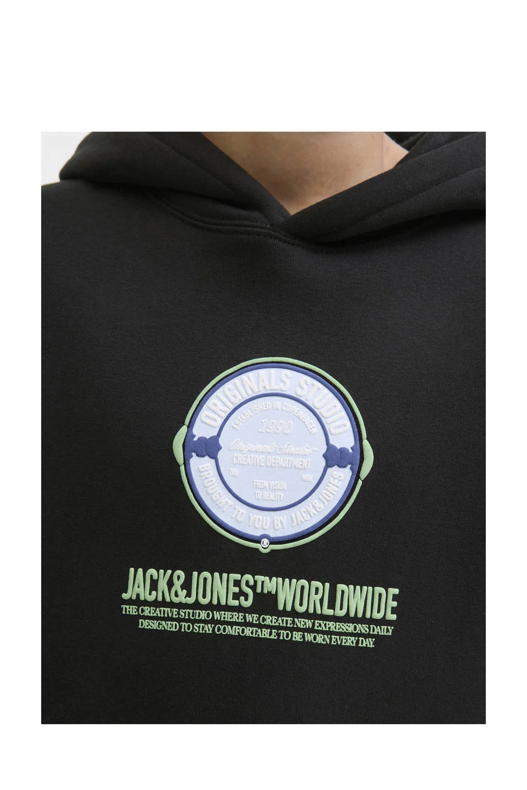 JACK & JONES JUNIOR hoodie zwart
