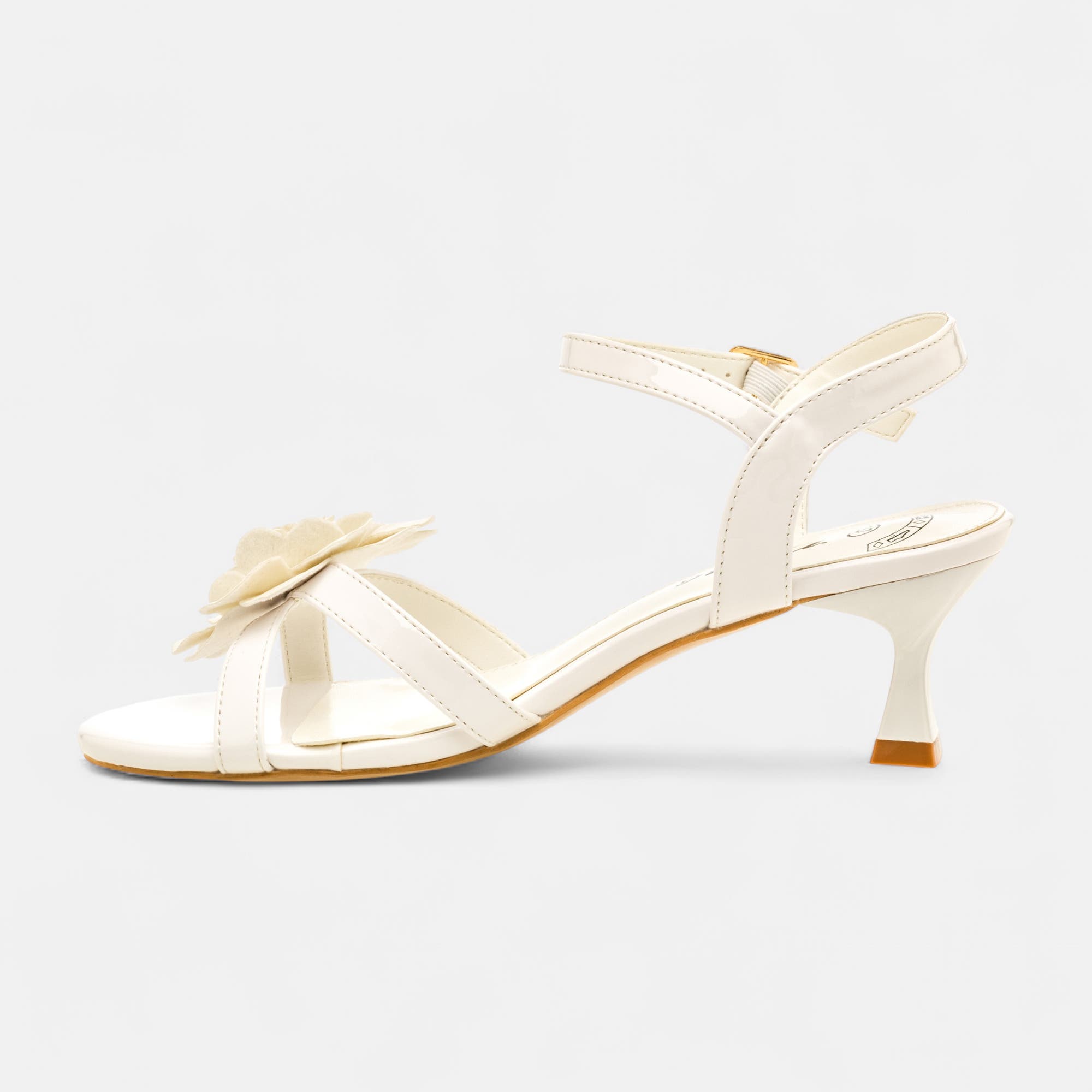 Nu-pieds à talon Femme blanc