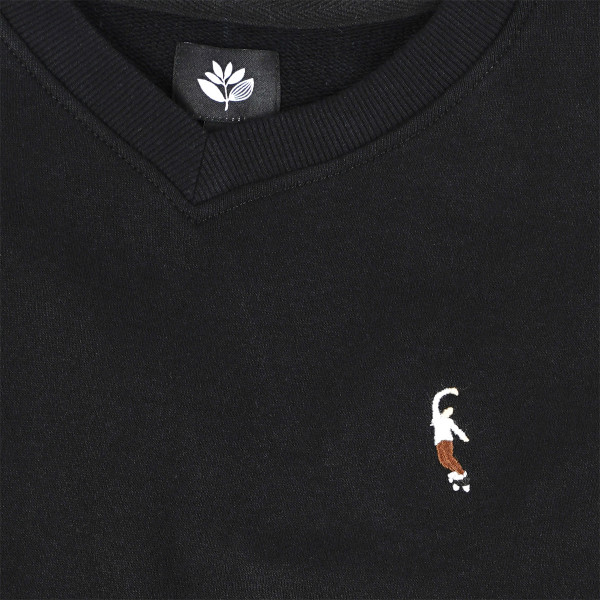T-shirt Travis à col en V - Noir