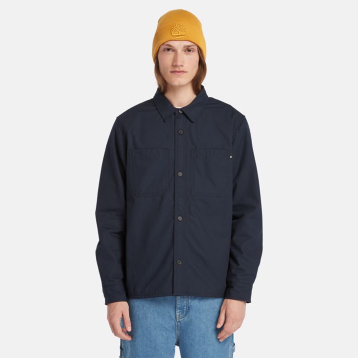 Sobretudo Windham com forro de lã para homem, na cor azul marinho.