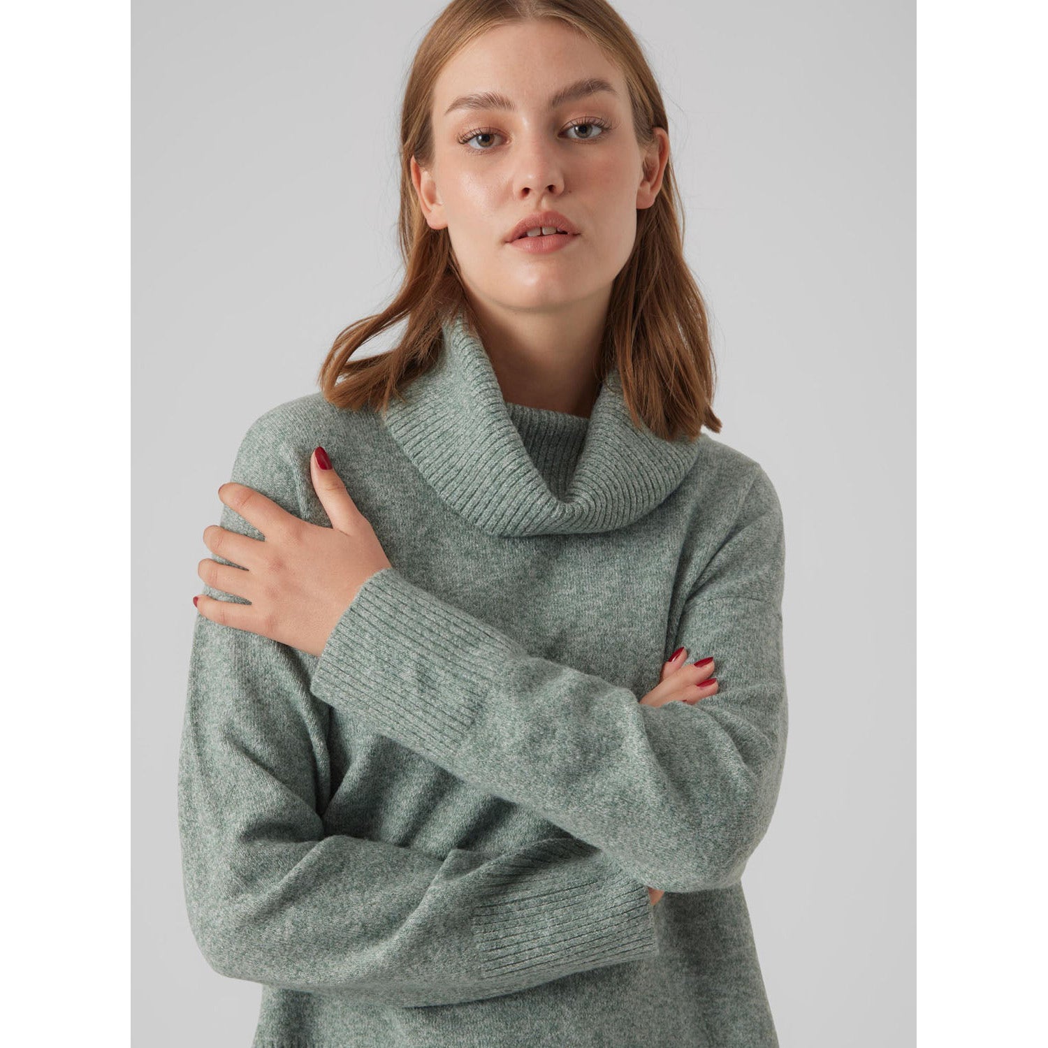 Vero Moda  Duffy Long Sleeve Cowlneck Blouse