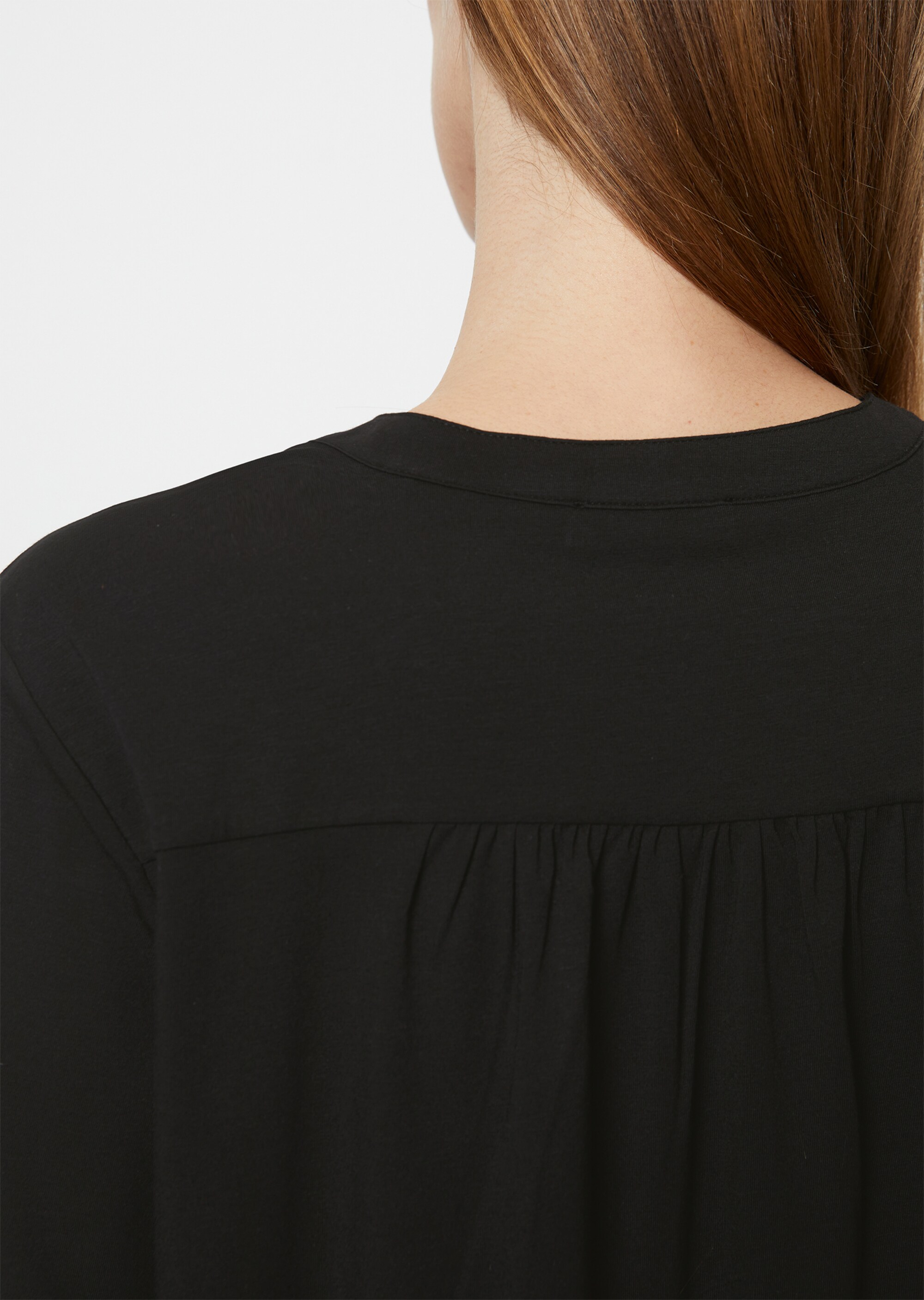 Jerseybluse looseaus Modal-Bio-Baumwolle-Mix