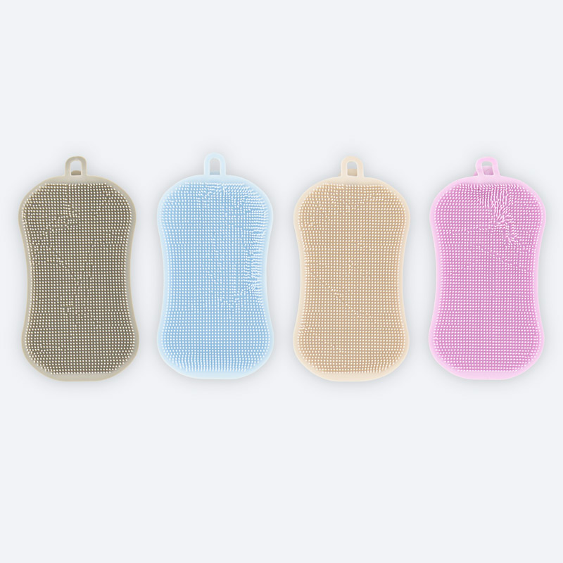 Éponge en silicone avec ventouse
