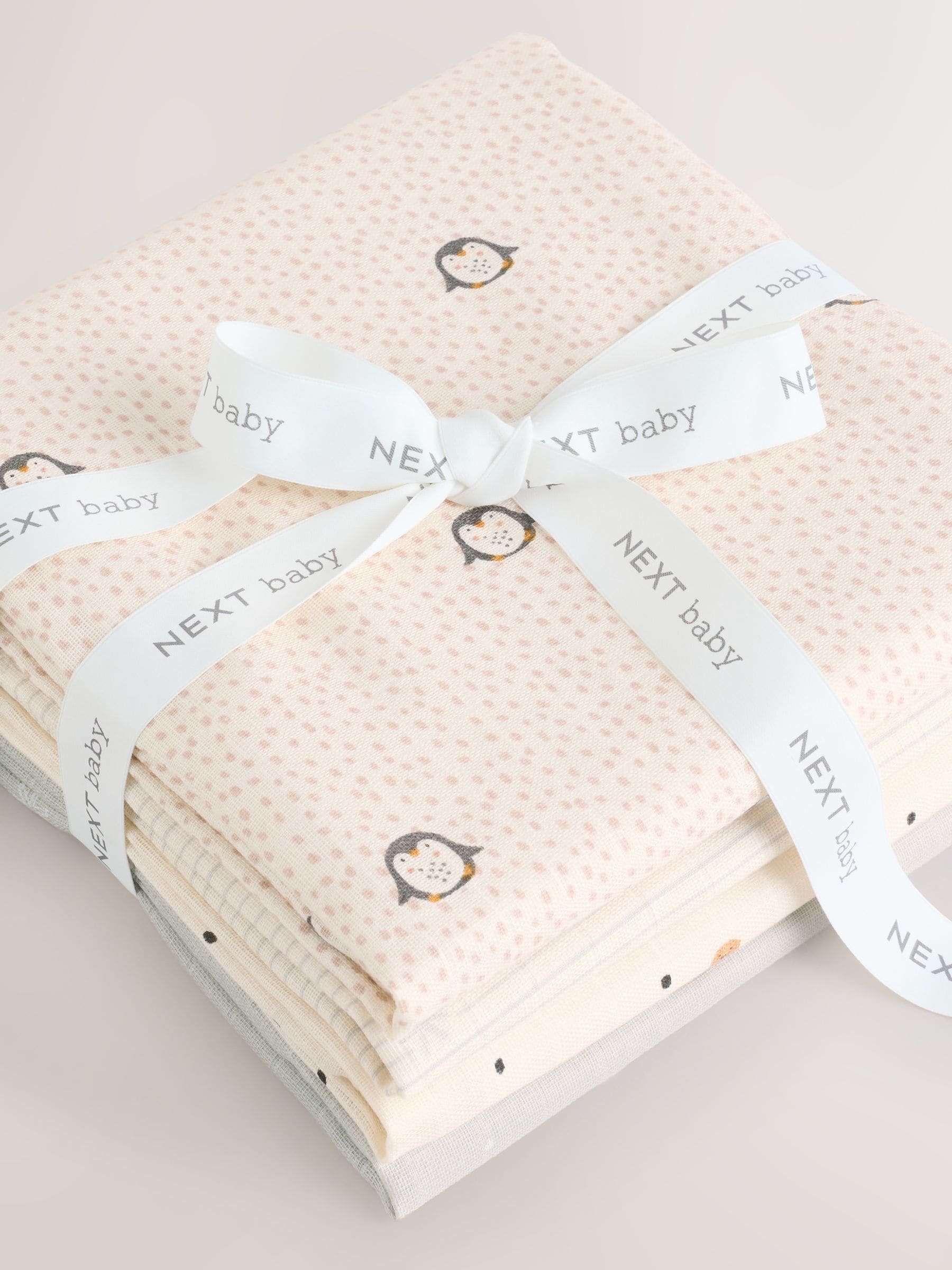 Wintericonen - Set van 4 mousseline babydoekjes