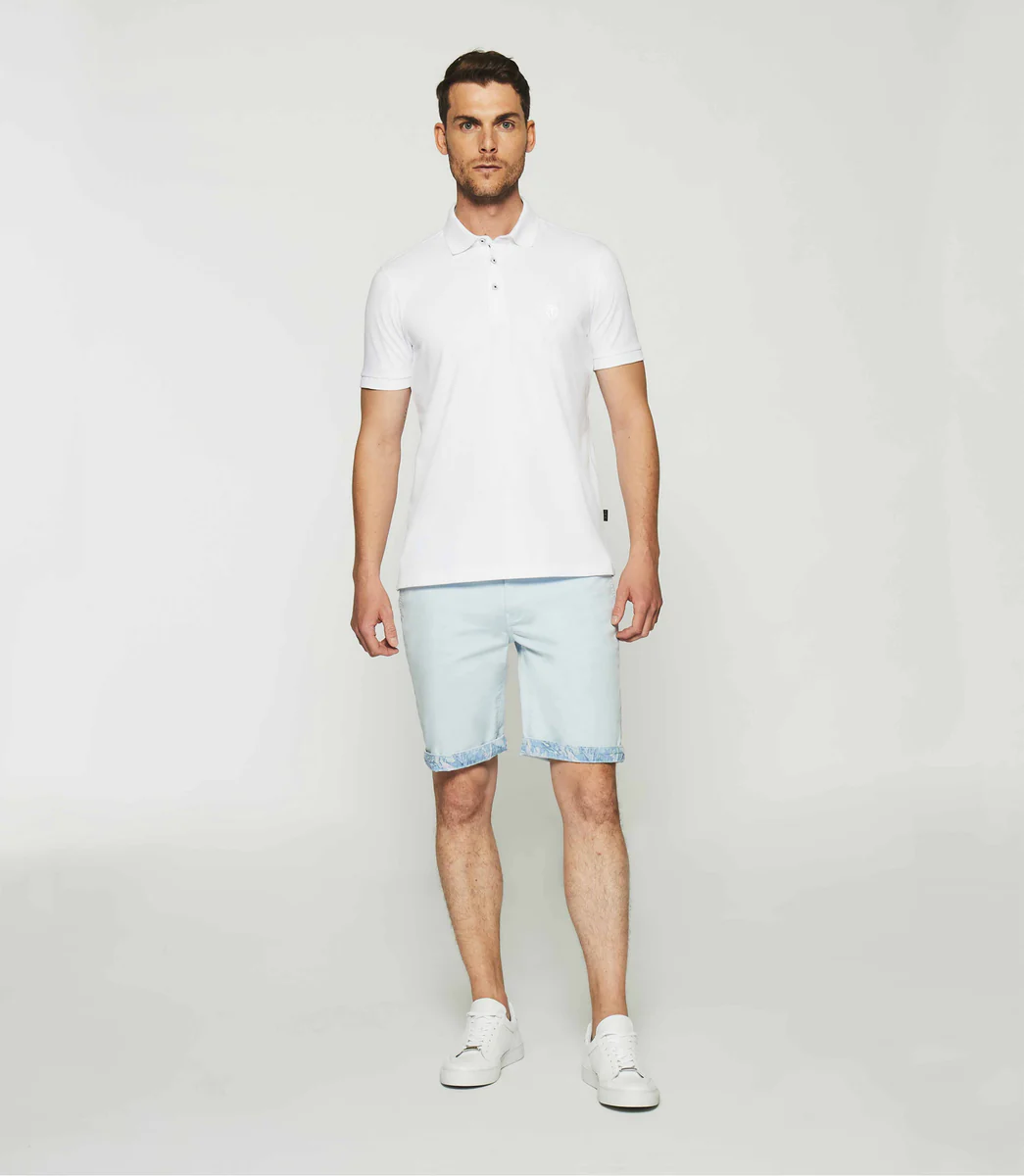 Polo uni blanc manches courtes GREGOR