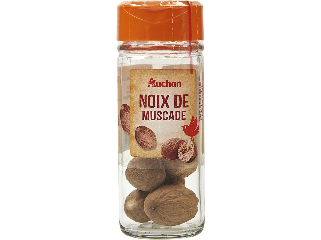 NOZ-MOSCADA AUCHAN INTEIRA 18G