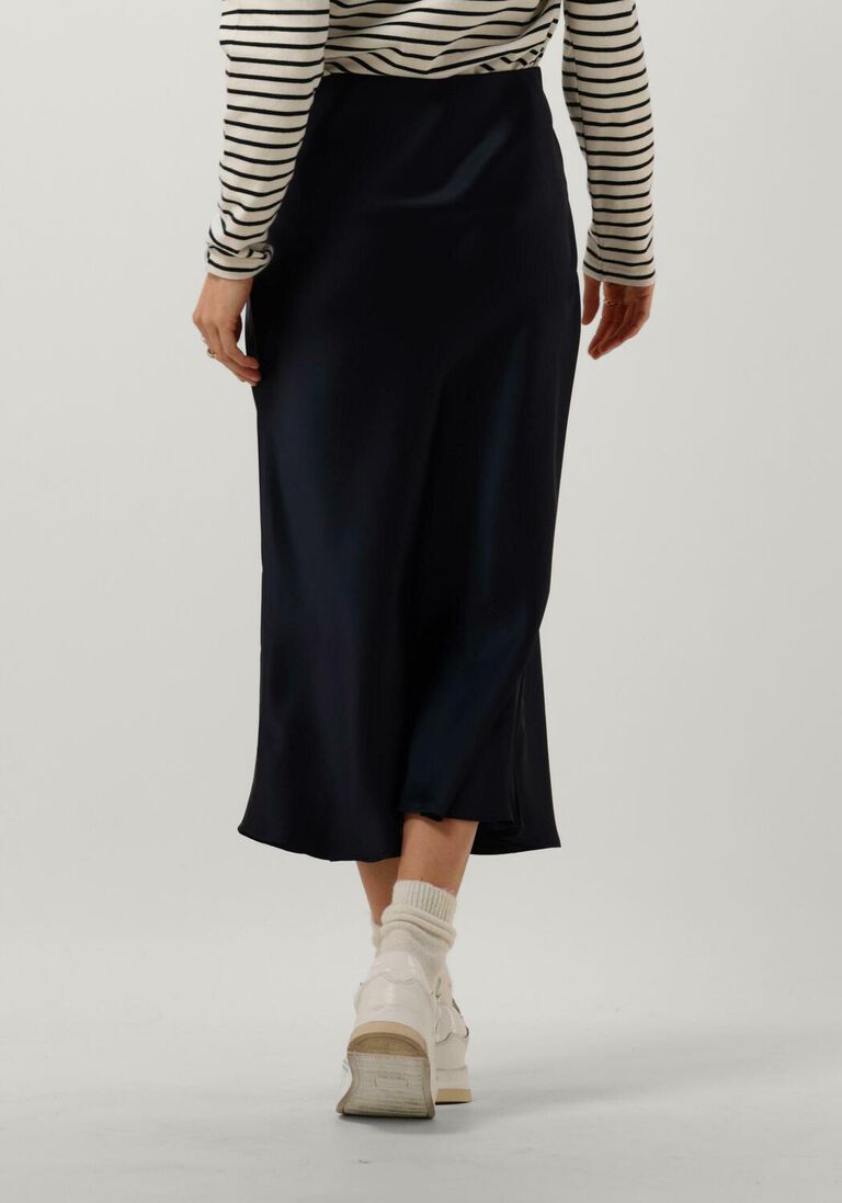 NEO NOIR donkerblauwe neo noir midirok bovary skirt