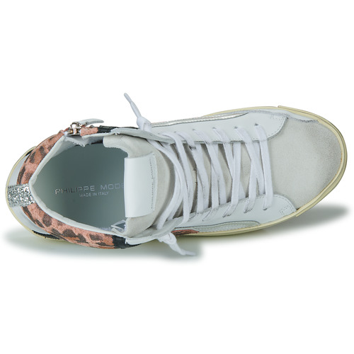 Philippe Model - PRSX HIGH WOMAN Blanco / Leopardo