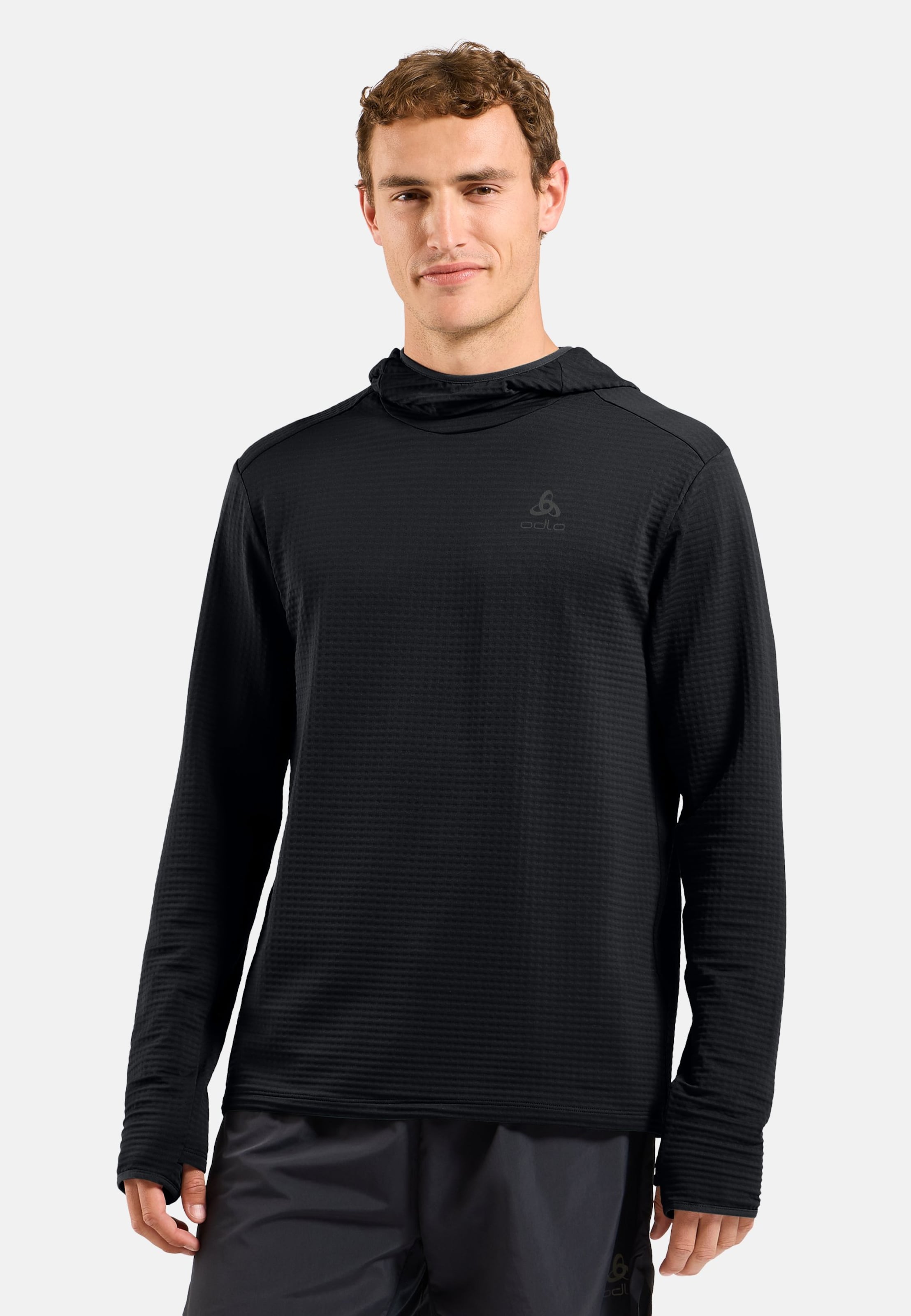 Essentials Thermal Laufhoodie in black