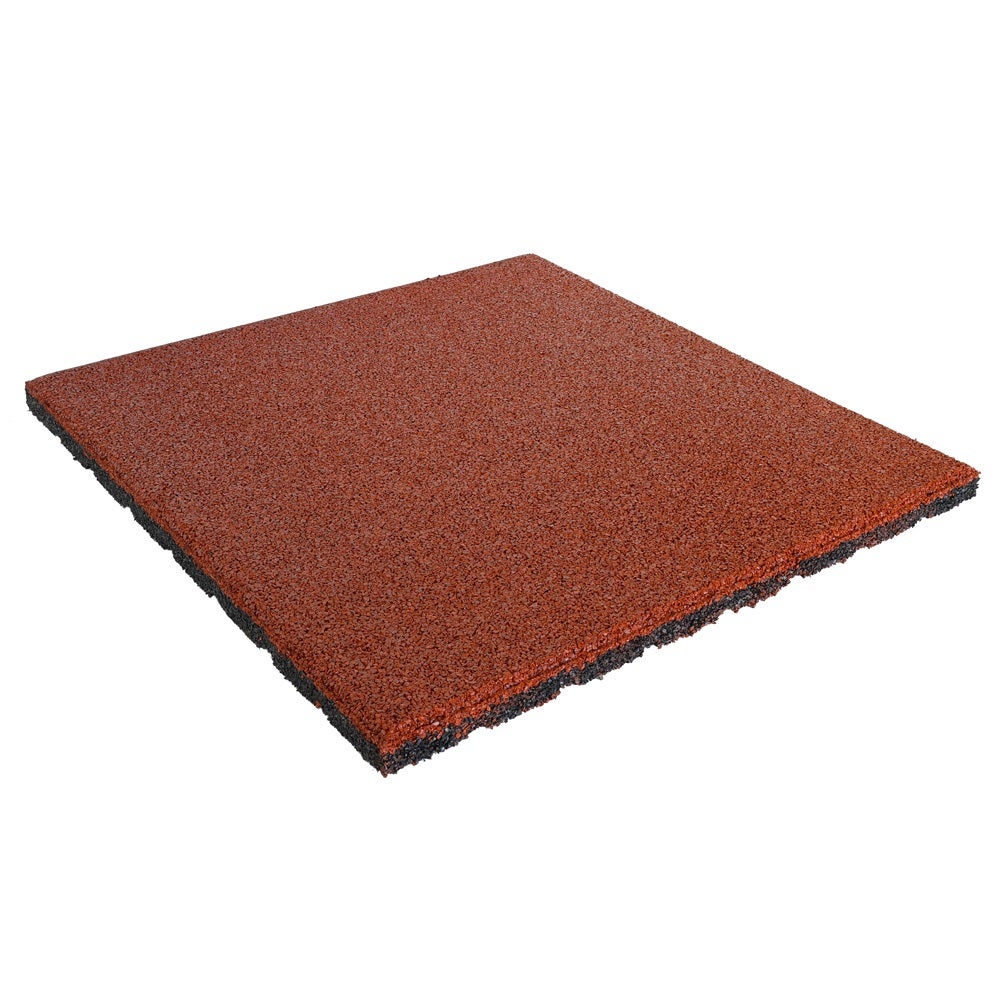 Rubbertegel 25 mm - 50 x 50 cm - Rood
