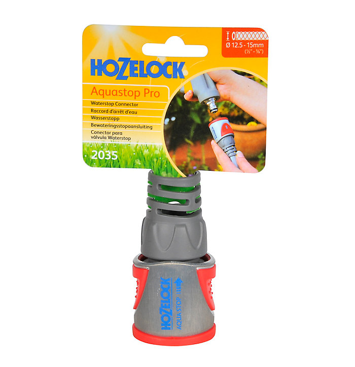 Raccord stop métal 12,5 15mm Hozelock