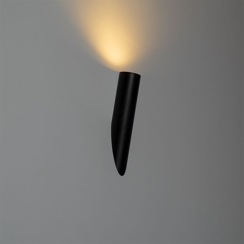 Moderne wandlamp zwart GU10 50mm - Slam