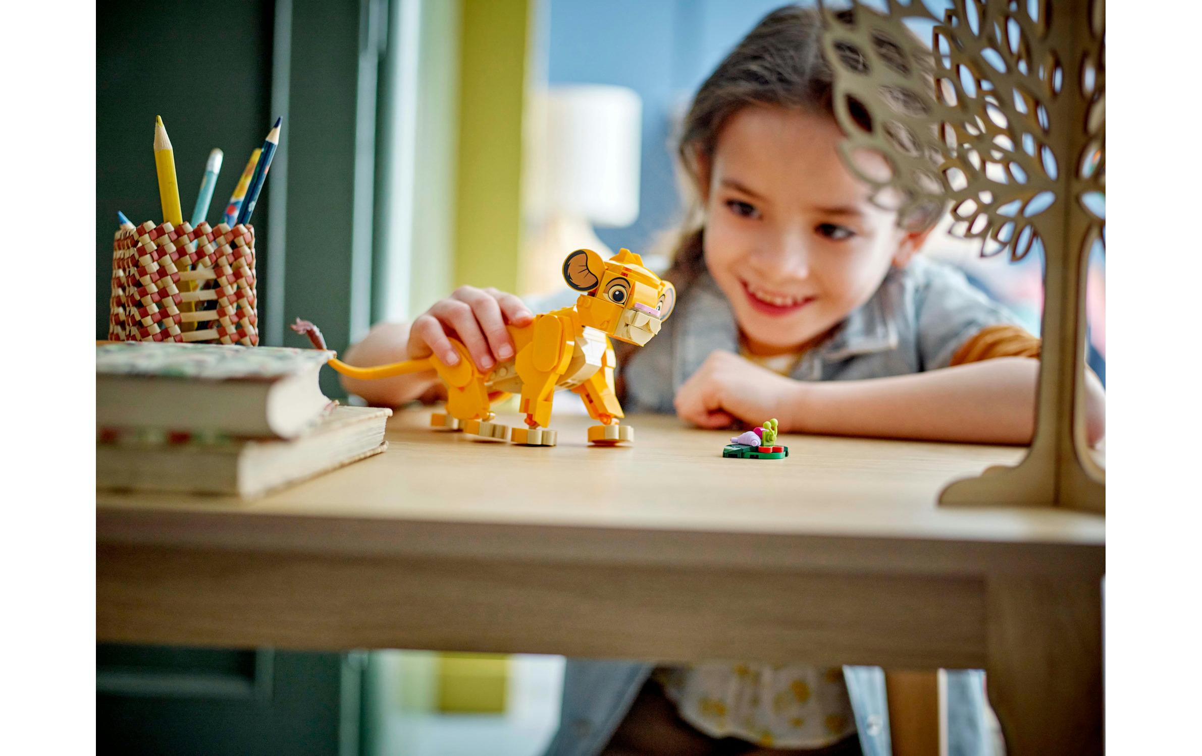 Disney Simba, das Löwenjunge des Königs 43243Bau- und Spielset zum 30-jährigen Jubiläum