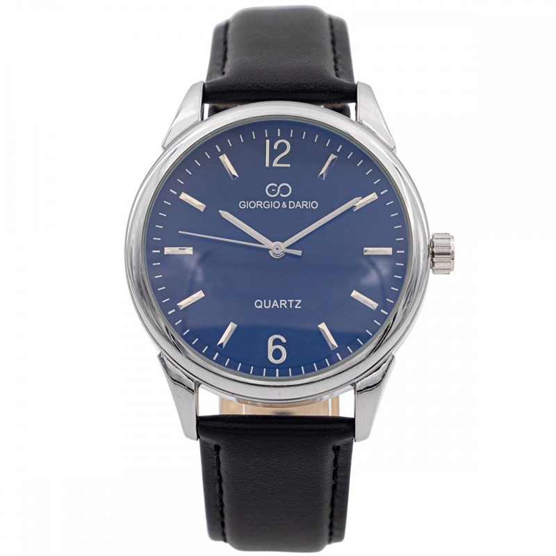 Montre Homme M. JOHN bracelet Cuir Noir