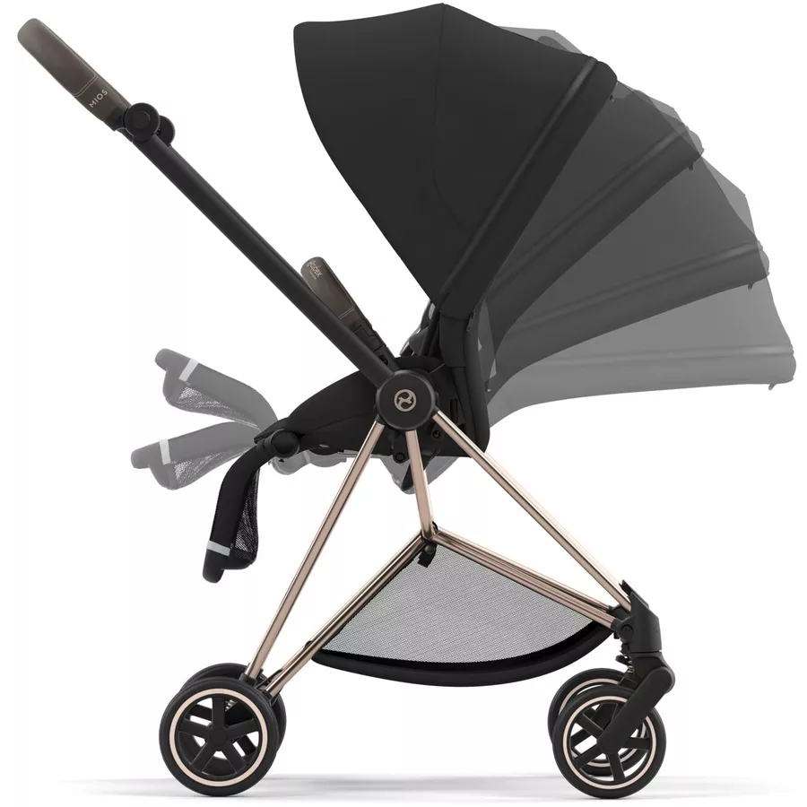 cybex PLATINUM Kombikinderwagen New Mios Rosegold Sepia Black