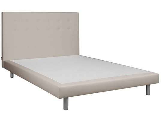 CONCEPT1 - Lit déco Cannes 140x190cm blanc cassé