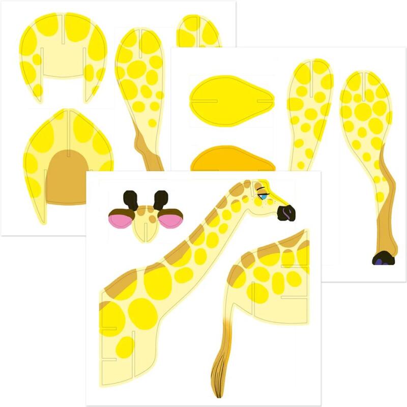 Crea 3D, Girafe - Bleu
