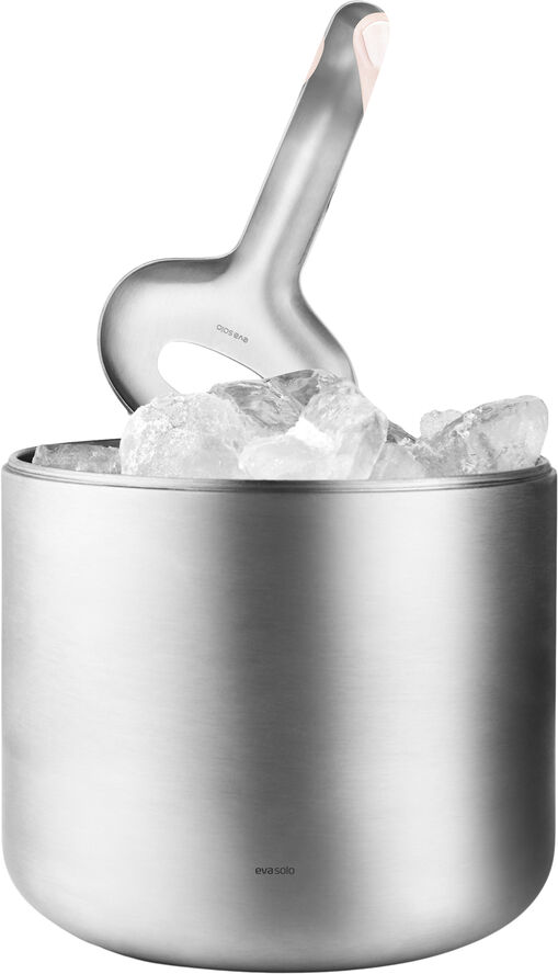 Eva Solo Liquid Lounge Isoleret isspand med ske Brushed steel
