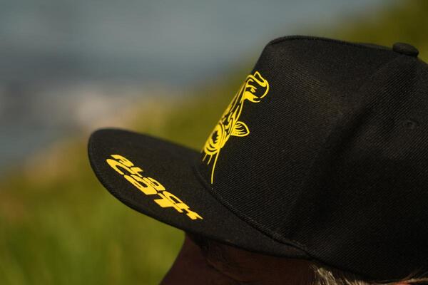 Casquette Black Cat Black Flat Peak Cap