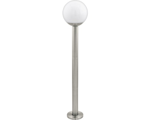 LED-buitenvloerlamp IP44 9W 806 lm 3000 K warm wit Nisia Crosslink roestvrij staal/wit H 980 mm