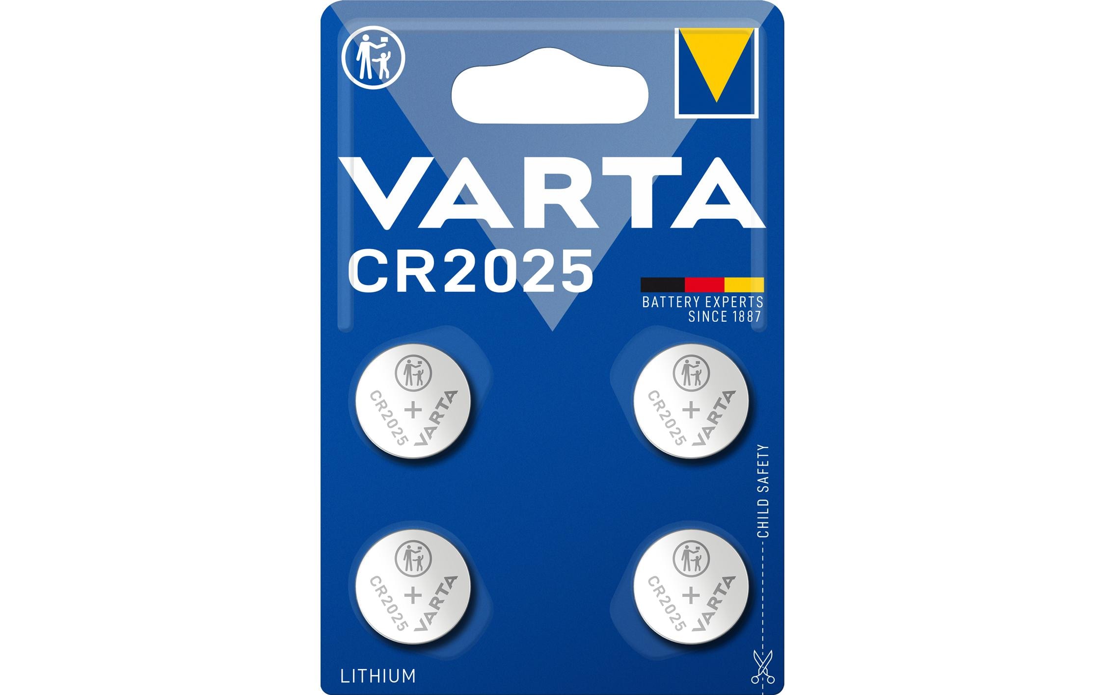 Knopfzelle CR2025 , 4 StückKnopfzelle CR 2025 im 4er-pack
