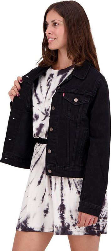 Levi's - Truckerjack - Zwart - Katoen - Lange Mouwen