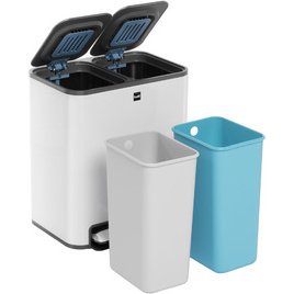 Poubelle de tri sélectif 'the classy', 2 x 12 litres