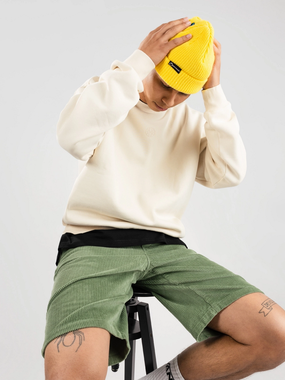Ninth Hall Fundamental Crew Sweater tan