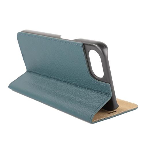 iPhone 16e Echtleder Book Case Tasche Flip Cover Hand Made (MARCIPSE4-M07) - Rain Forest