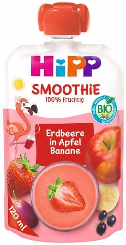 HiPP Smoothie Erdbeere in Apfel Banane - Flora Flamingo