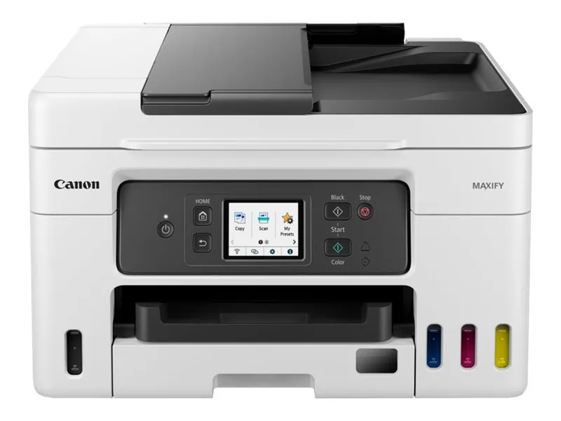 Canon MAXIFY GX4050 - Multifunktionsprinter - farve - blækprinter - kan genopfyldes - Legal (216 x 356 mm) (original) - A4/Legal (medie) - op til 18 ipm (udskriver) - 350 ark - 33.6 Kbps - USB 2.0, Wi-Fi(ac), LAN