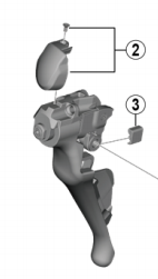 Shimano Navneplade & Skrue ST-R8000 Højre