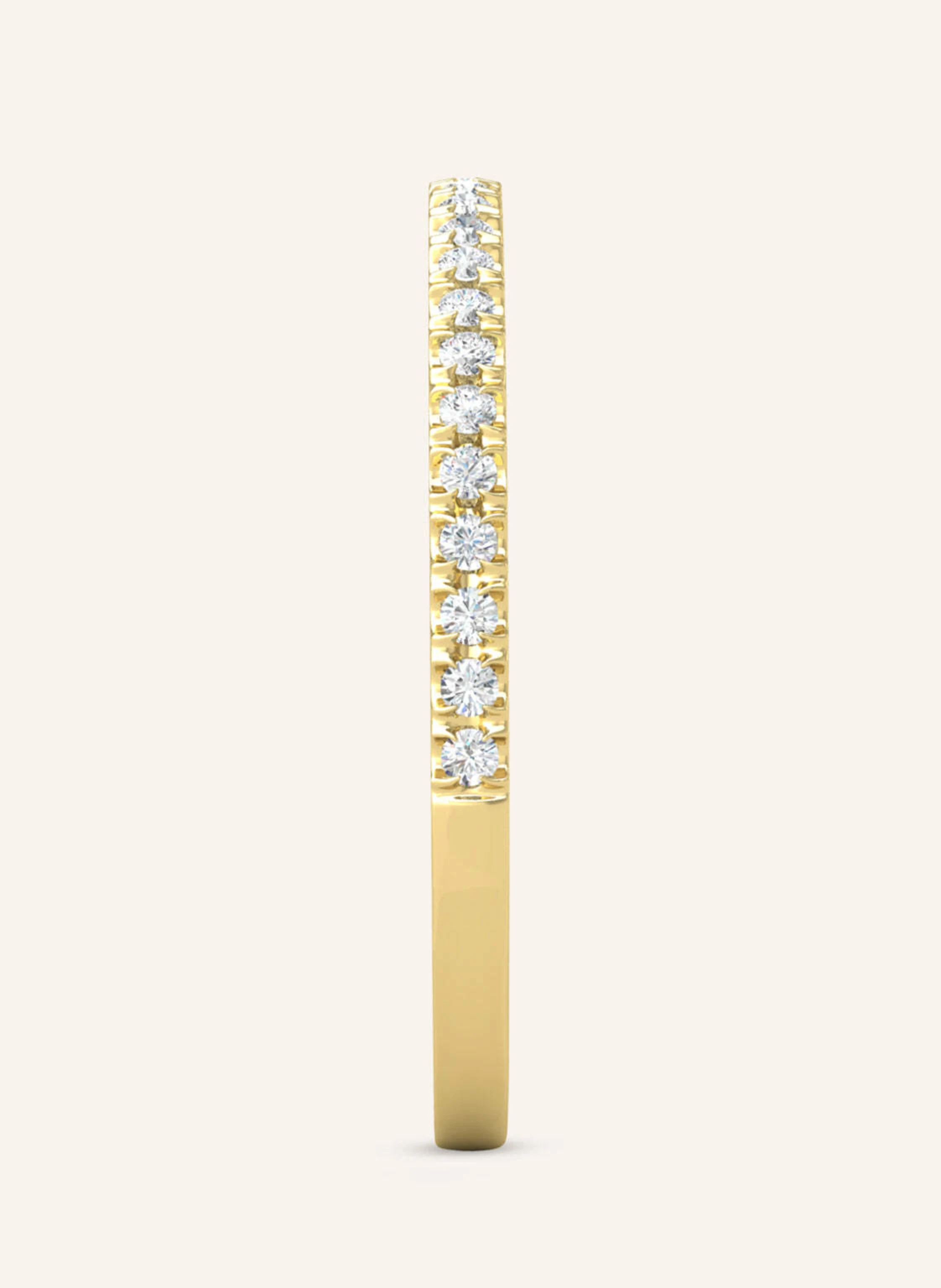 VEYNOU Ring MARA aus 18 Karat Gelbgold und 0,10ct. lab-grown Diamanten