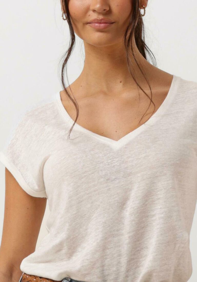 BY-BAR witte by-bar t-shirt mila linen top