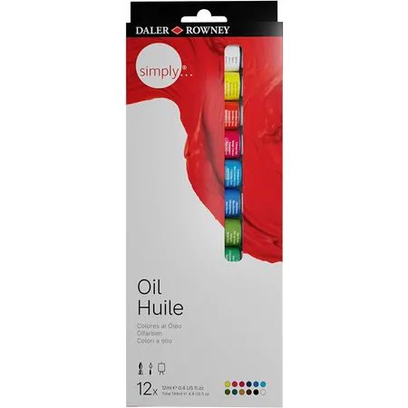 Daler Rowney Simply Öl Set 12x12ml