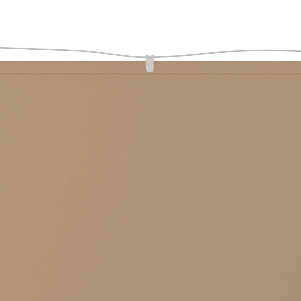 Auvent vertical 100x420 cm tissu oxford taupe