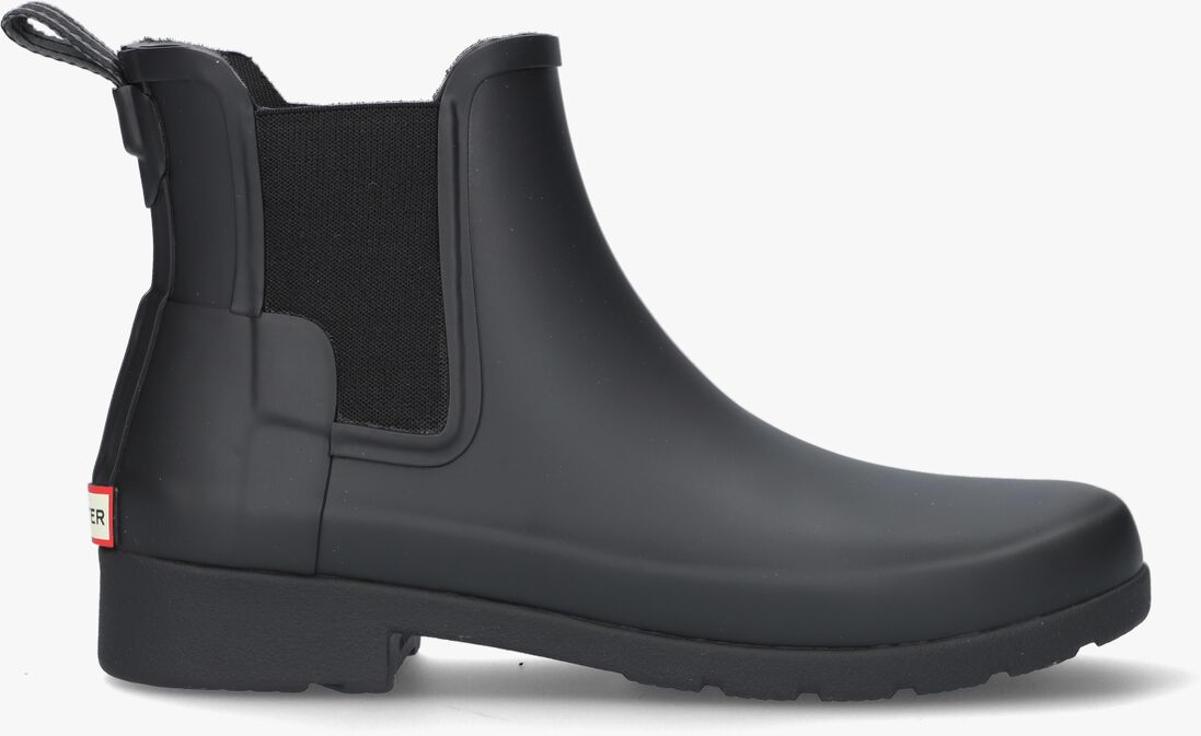 HUNTER zwarte hunter regenlaarzen womens refined chelsea