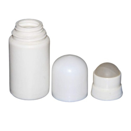 (2er Set) Befüllbare Kosmetik Behälter Reise Roll On Flasche - Weiss
