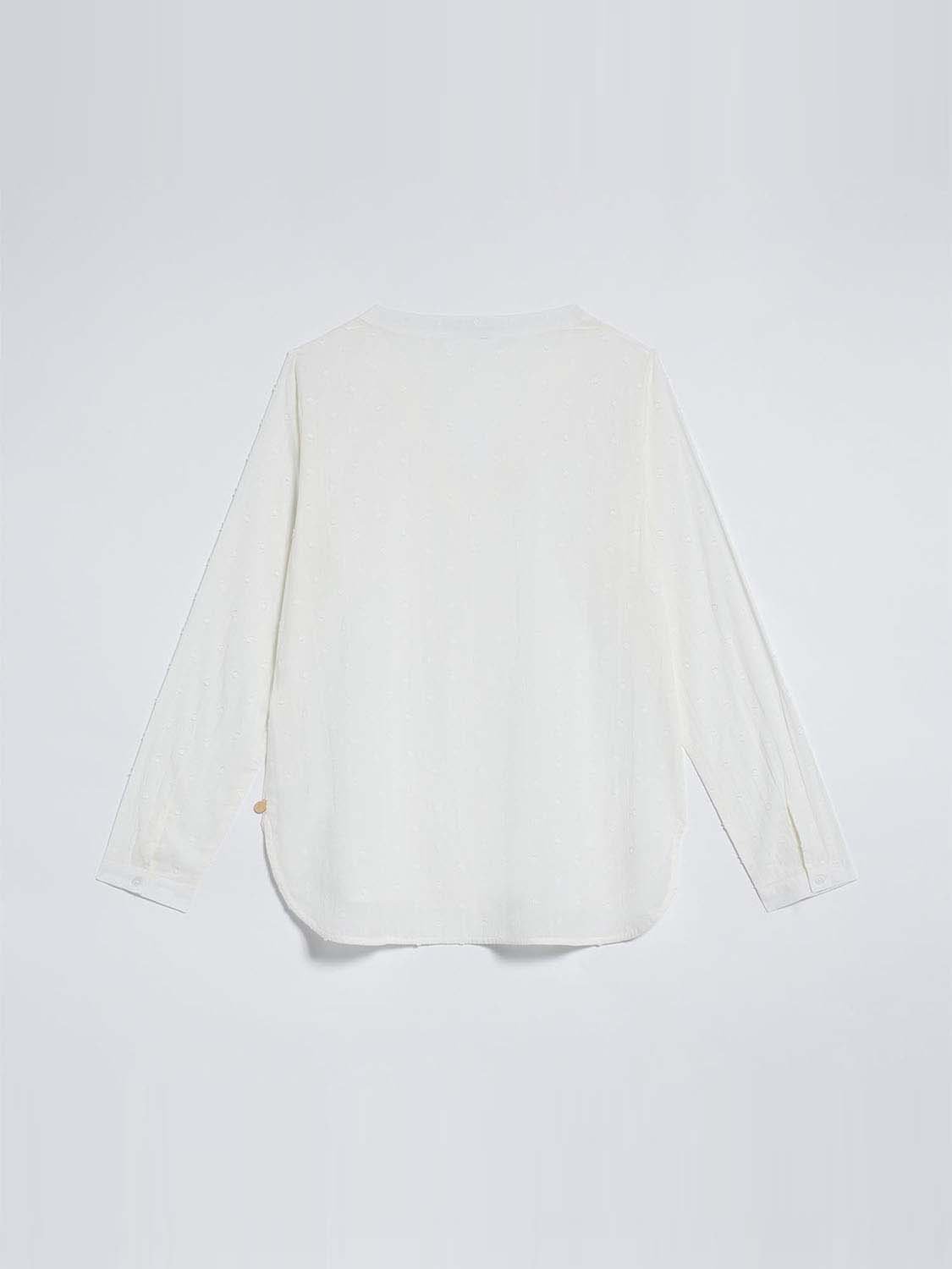 Blouse Femme Manches Longues Coton Léger Arctique
