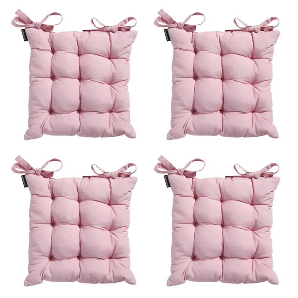 Madison - Zitkussen Toscane Panama soft pink - Ca. 46x46 cm - Set van 4