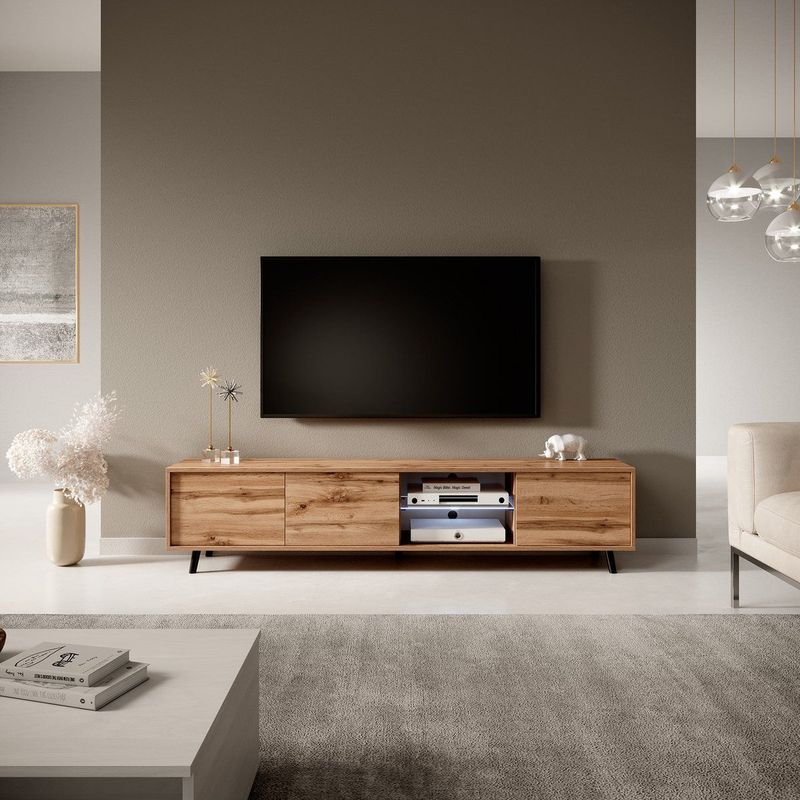 Selsey - GALHAD - TV-meubel - 175 cm - Eiken wotan