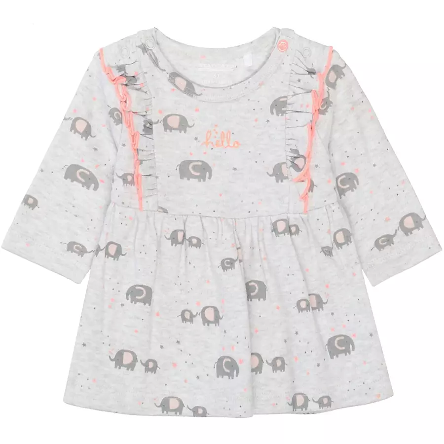 STACCATO Kleid light stone melange gemustert