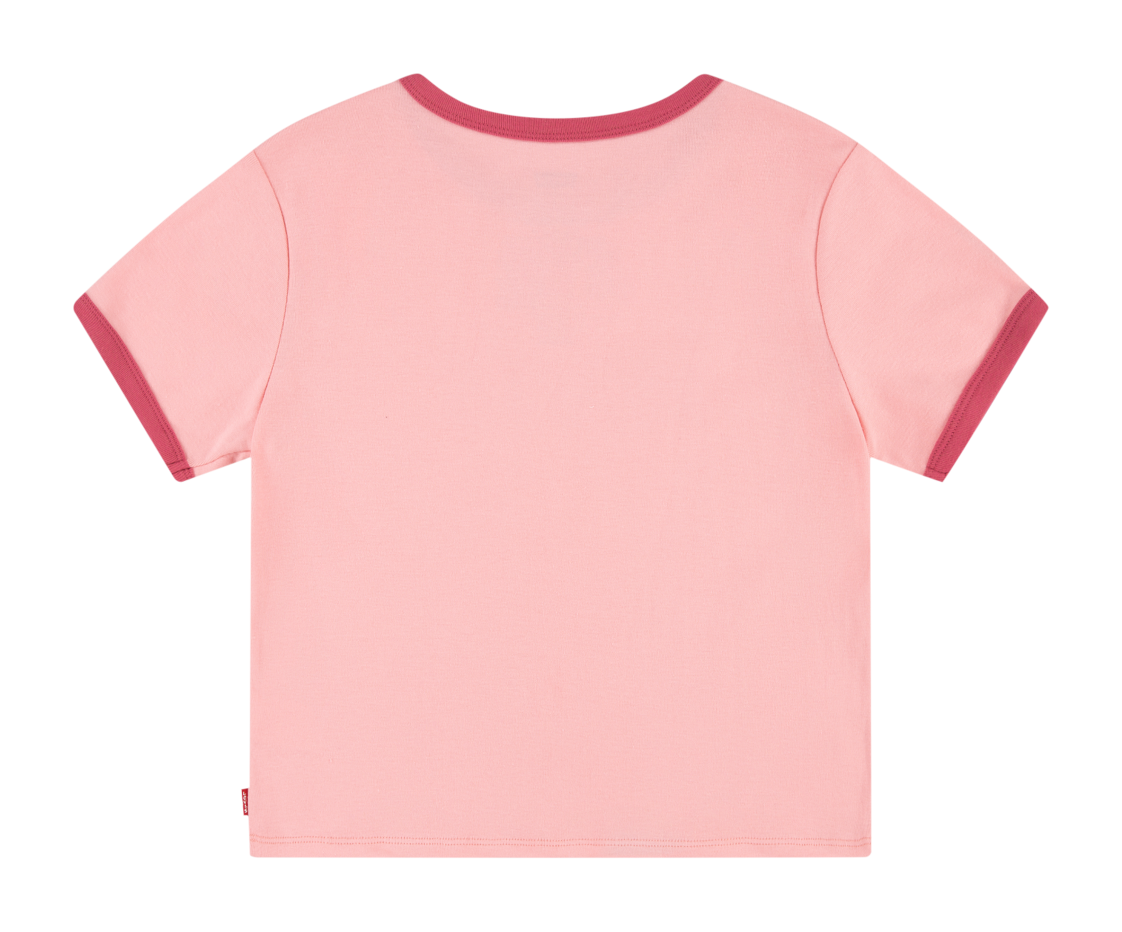 Tee-shirt col rond sérigraphié en coton mélangé | Rose